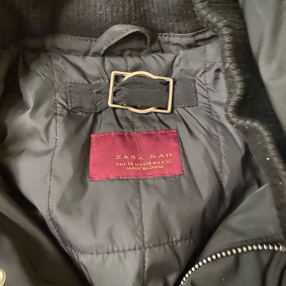 ❗️SOLD❗️Zara Men’s Waterproof Black Jacket - Picture 2 of 8